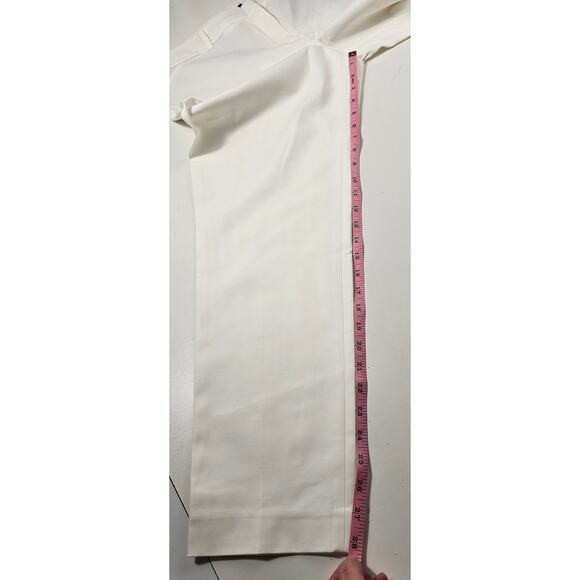 NWT talbots Hampshire ankle picket lined white dress pants stretch comfort 14 - Picture 5 of 9